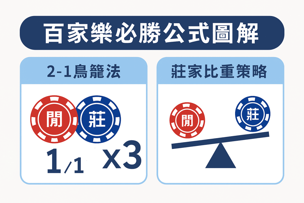 百家樂必勝公式與投注策略圖