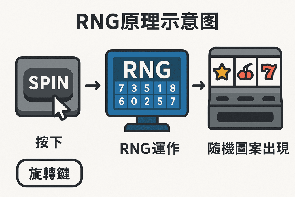 老虎機隨機數生成器RNG示意