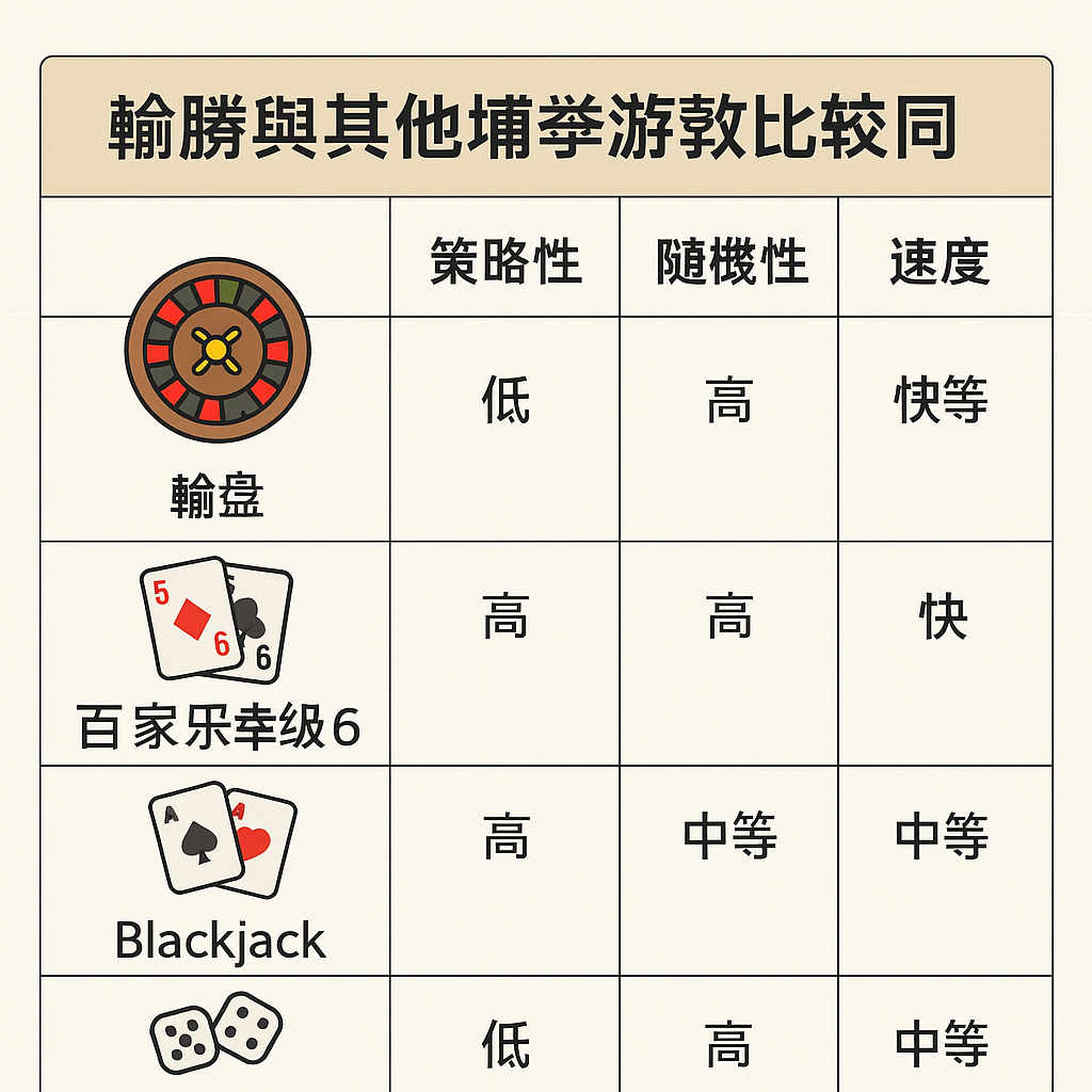 俄羅斯輪盤與博弈遊戲比較圖